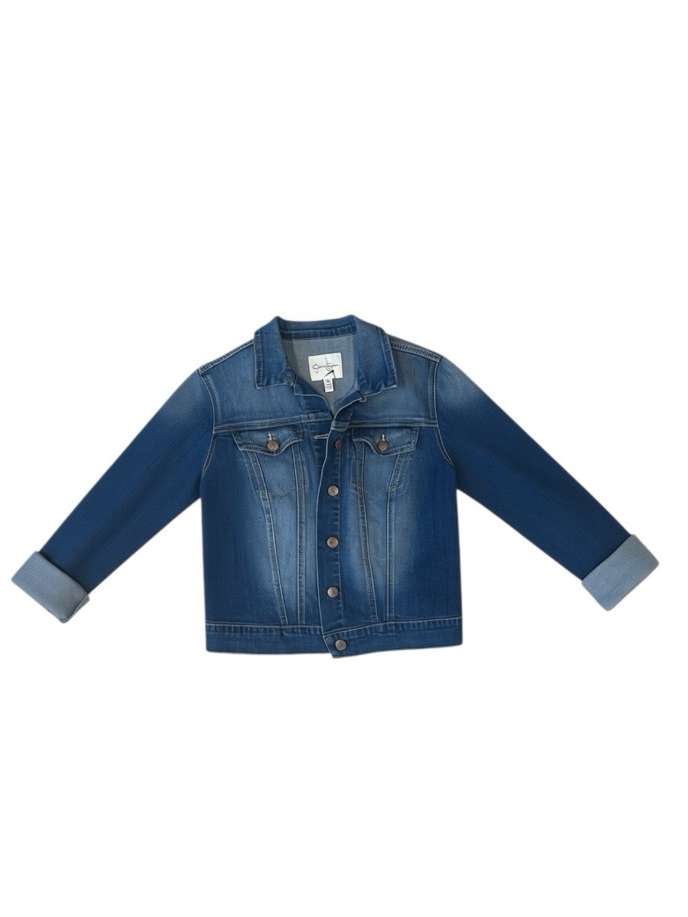 Jessica Simpson Denim Jean Jacket Medium Classic Blue Wash